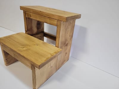 Keukentrapje - Steigerhout- Eiken kleur