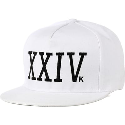 2021 Unisex Bruno Mars Baseballpet 24k Magic Gorras K-Pop Katoen Bone Rapper Xxiv Papa Hoed Hip Hop Snapback Zonnekleppen Casquette One Size wit