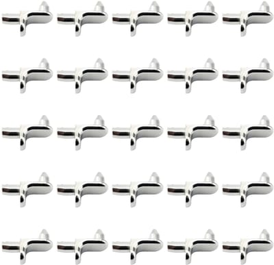 Dailygoods- Planksteunspijkers 25 Stuks - Kaststeunspijkers - Plankhouders - Spijkers voor Meubels - Roestvrij Staal - Duurzaam en Sterk Draagvermogen - Plankpennen