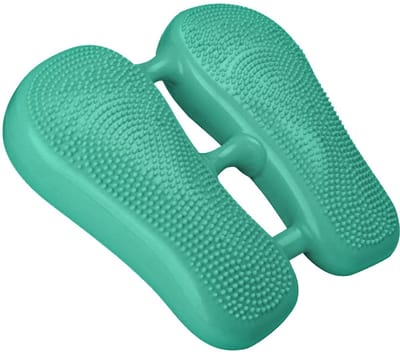 Opblaasbare stepper - Stepper - Voetmassage - Yoga - Fitness - Antislip pedaal - Gewichtsverlies voor vrouwen - 33*37*7cm - Groen