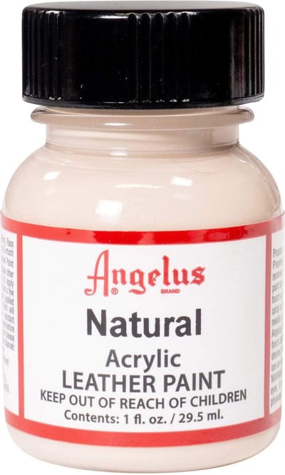 Angelus Leather Acrylic Paint - textielverf voor leren stoffen - acrylbasis - Natural - 29,5ml