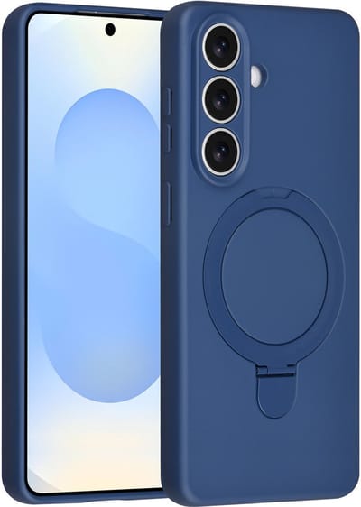 TUNIQ telefoonhoesje voor Samsung Galaxy S26 Plus - met ringhouder - Navy Blauw