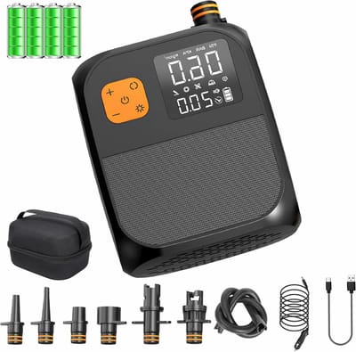 Elektrische SUP Pomp 25 PSI 8000 mAh Oplaadbare Pomp voor Paddle Boards, Kayaks en Windsurfen met Automatische Shut-Off en Snelle Inflatie