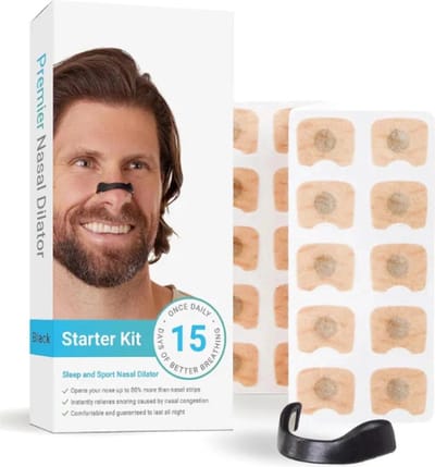 SNQ Neusstrips - Magnetische Neusspreider - Anti-Snurk Neusspreider - 15 Paar - Zwart