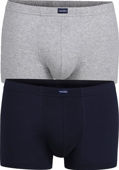 Ceceba heren boxers (2-pack) - grijs en donkerblauw