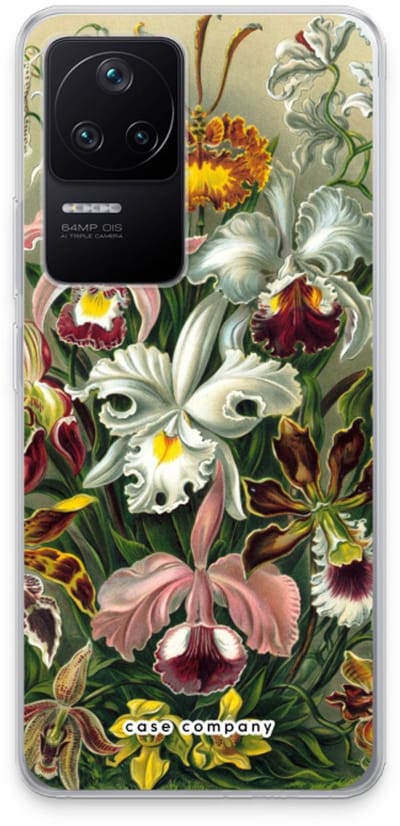 Case Company® - Hoesje geschikt voor Xiaomi Poco F4 hoesje - Haeckel Orchidae - Soft Cover Telefoonhoesje - Bescherming aan alle Kanten en Schermrand