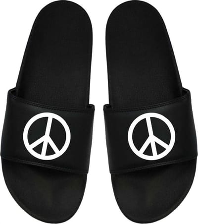 Cadeau Sint - Cadeau Kerst - Cadeau - Cadeau Badslippers - Badslippers Peace / Vrede 46