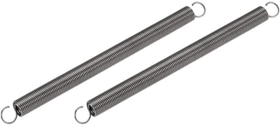 Dubbele Haak - Trekveer Spiraalveer - Industriële Machines - Vrije Lengte 150mm - 2 Stuks - Zwart