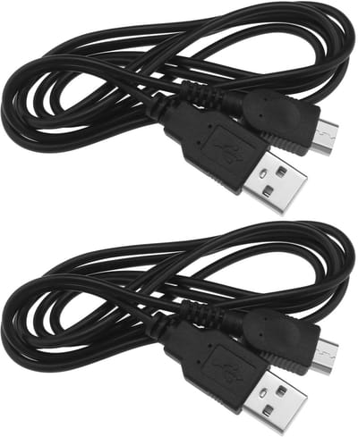 Dailygoody - USB Oplaadkabel - Geschikt voor Gameboy Micro - 1,2 m - Zwart - 2 Stuks - Perfect voor Gaming Accessoires - Ideaal voor Reizen