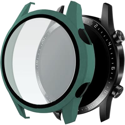 Telefoonglaasje Hoesje met Screenprotector Geschikt voor Huawei Watch GT2 - 46mm - Groen
