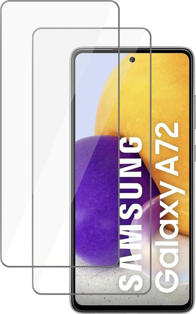 Screenprotector geschikt voor Samsung Galaxy A71 / A72 - Tempered Glass Screen Protector - 2 Stuks