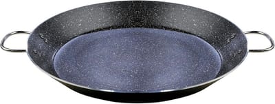Paella Pan - Koekenpan - Grote Maaltijden Bereiden - Volledige Inductie Bodem - 38 cm - Zwart
