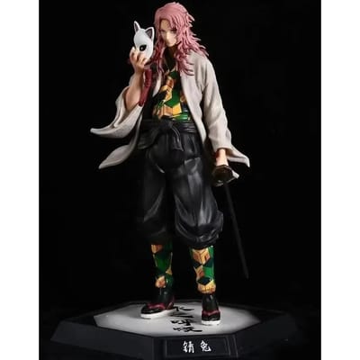 30cm Demon Slayer Figuren Hantengu Anime Figuur Himejima Gyoumei Beeldje Kimetsu No Yaiba Tomiokagiyuu Standbeeld Gk Pvc Speelgoed Cadeau goud