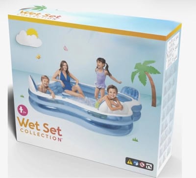 BIXc® - Family Lounge Pool 230x230cm zwembad - kinderen en volwassenen