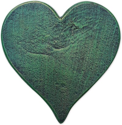 Sunset Vista Designs 93577 Tuinpad Gietijzeren Stapsteen, Hart - Verdigris