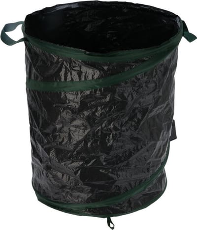 Progarden Tuinafvalzak - opvouwbaar - rond - antraciet - 85 liter - bladeren opruimen