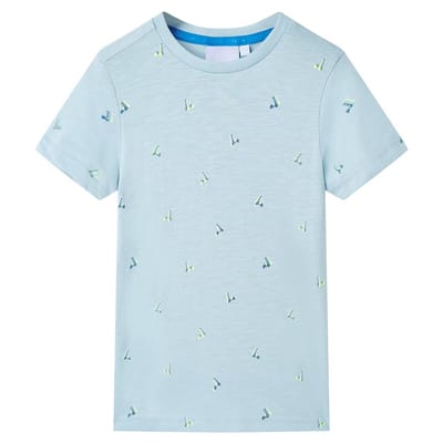 vidaXL Kindershirt 140 lichtblauw