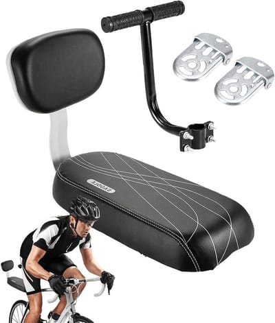 Kinderfietszitje - Fietsstoeltje - Veilig Vervoer - Met Rugleuning - 37 cm - Zwart