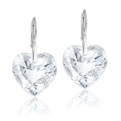 Montebello Oorbellen Doris HZ109 - Swarovski Hart - 925 Zilver Gerhod.- Ø18mm - 32mm