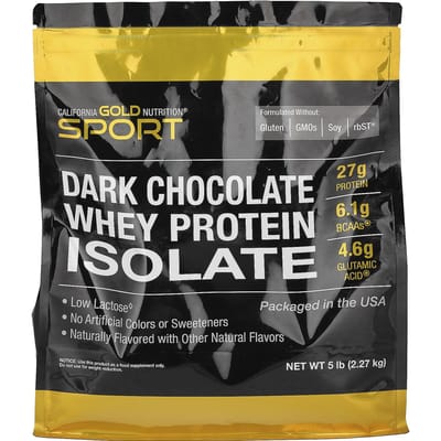 Sport, Wei-eiwitisolaat, Pure chocolade, 2,27 kg(5 pond)