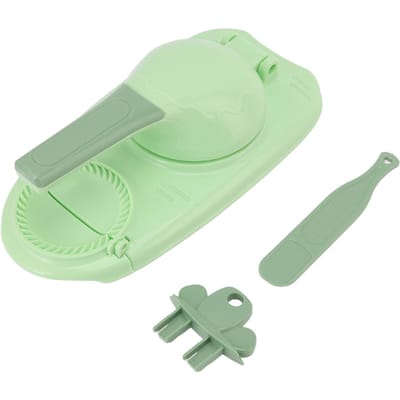 2-in-1 Dumpling Maker Eenvoudig te Gebruiken Tijdbesparend Dumpling Huid Wrapper Vorm voor Huis Restaurant Groen L(for 6.5-9kg) groen