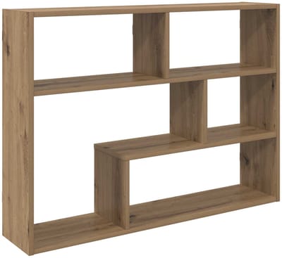 vidaXL - Wandplank - Muurmontage - Artisanaal - eiken - 95 - x - 20 - x - 69,5 - cm