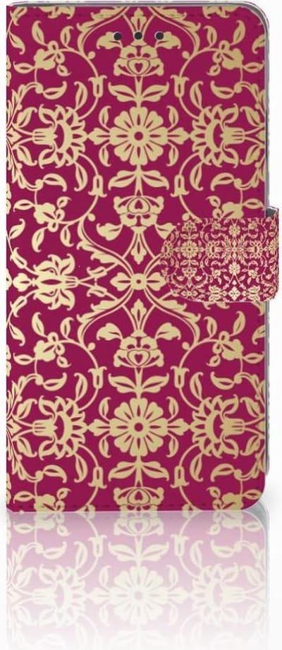 Wallet Case Apple iPhone Xs Max Barok Pink