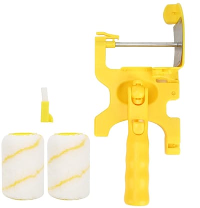 Draagbare verfroller set voor muren en plafonds met roller en kwast, ideaal voor thuisgebruik en eenvoudig aan te brengen 30x12x6.3cm