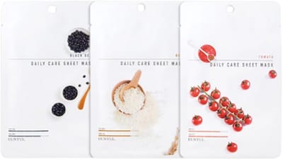 Koreaanse Gezichtsmaskers - Tired - Set van 3 - Eunyul | Voor Onzuivere Huid - Hydraterende Gezichtsmaskers | Made in Korea - Natuurlijke Ingrediënten