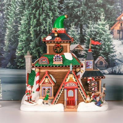 Lemax - Elwood's Elf Lodge