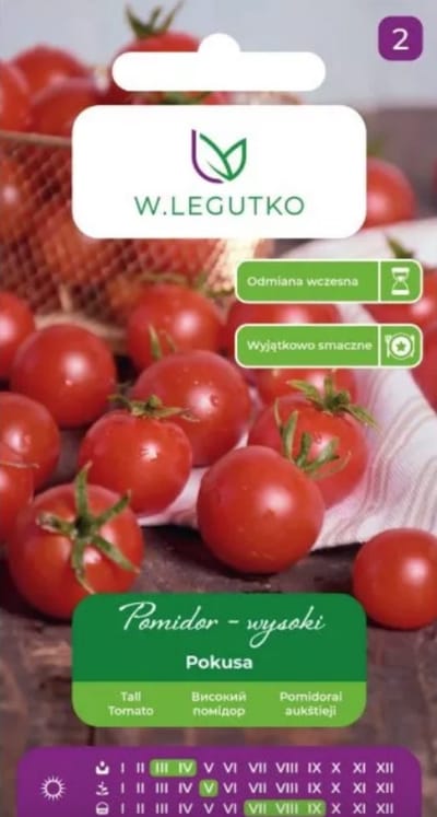 W.Legutko - Hoge buitentomatensoort – cherrytomaten, vroeg rijpend