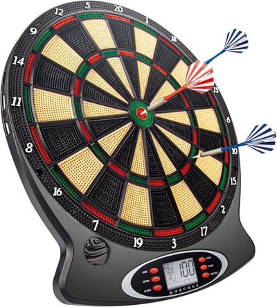 Elektronisch Dartbord met LCD Display voor 8 Spelers - Inclusief 6 Softdarts en Reservepunten