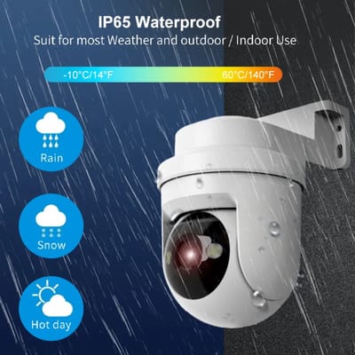 Smartlife of Tuya app HD Beveiligingscamera, compleet incl. SD kaart slot • Full HD resolutie • Volledig draaibaar • Bewegingsdetectie • IP66 Waterproof • Night vision • Ingebouwde WiFi en LAN aansluiting. • incl. SD-kaartslot