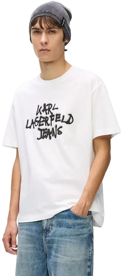 Karl Lagerfeld Jeans B1m17065 T-shirt Met Korte Mouwen Wit M Man
