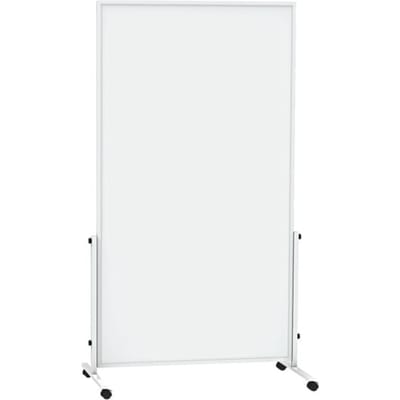 Verrijdbaar whiteboard easy2move MAULsolid - staalplaat met kunststof coating  - B 1000 x H 1800 mm - wit gecoat