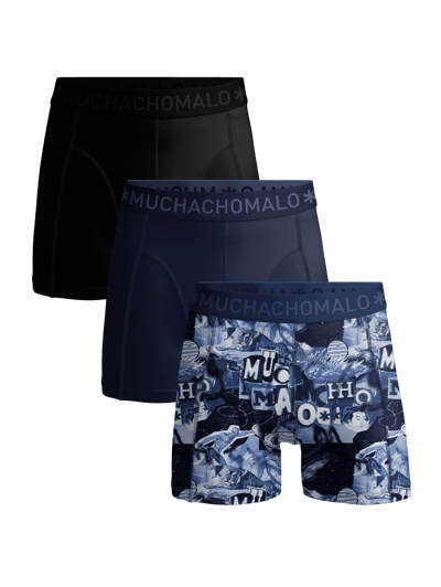 Muchachomalo Heren Boxershorts - 3 Pack - 95% Katoen - Ademend - Onderbroeken Heren - Normale Lengte