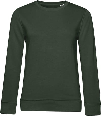 Organic Inspire Crew Neck Sweater Women B&C Collectie Forest Green maat S