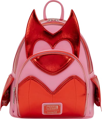 Loungefly Scarlet Witch Wanda Cosplay Mini Backpack – Marvel – LED Light‑Up – Rugzak