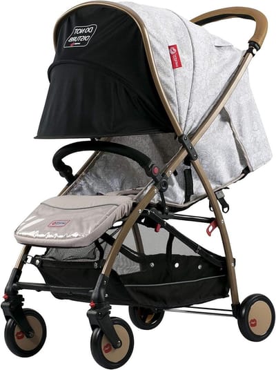 Kinderwagen Voetenzak - Baby Dekentje - Wandelwagen Comfort - Lichtgewicht Aluminium Frame - 98 cm Hoogte - Goud
