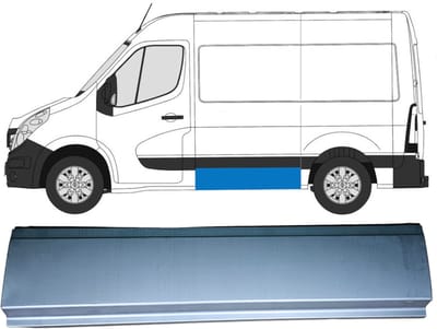 Plaatwerkdeel zijpaneel voor Opel Movano 2010-2021 / Links