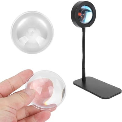 Convexe Glaslens 60mm - Vergrootglas - Optische Acrylglas - Premium Kwaliteit - Geschikt voor Zonsonderganglamp - Lichtgewicht