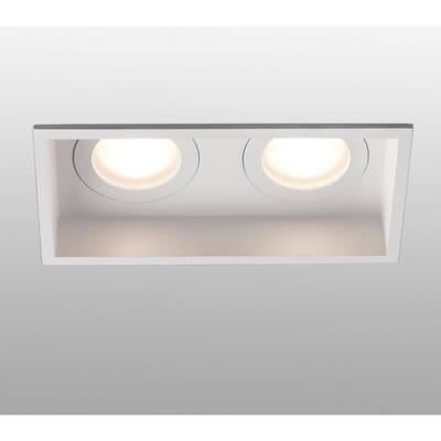 FARO BARCELONA Inbouwlamp Hyde, 2-lamps IP44 in wit