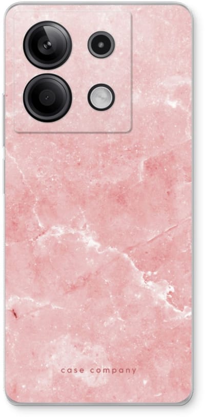 Case Company® - Hoesje geschikt voor Xiaomi Redmi Note 13 5G hoesje - Roze marmer - Soft Cover Telefoonhoesje - Bescherming aan alle Kanten en Schermrand