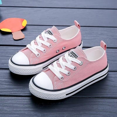 Ouder-kind Schoenen Jongens en Meisjes Veters Kleine Witte Kinderen Casual Canvas Schoenen Baby Sneakers Sneakers 27 white