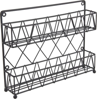 Kitchen rack Diamond Cut iron matt black