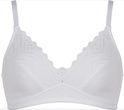 Naturana katoenen soft BH zonder beugels maat 90C wit
