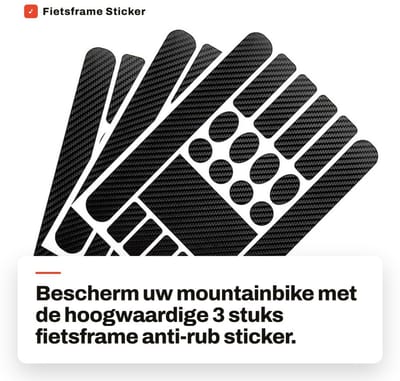 Dailygoods- Frame Sticker - Noppenfolie - Beschermfolie - Fietsframe - Antirub Sticker - Waterdicht - PVC Materiaal