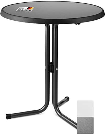 Ronde Tuin- en Bijzettafel Ø 60 cm - Weerbestendig met Stijlvol Ontwerp - Perfect voor Binnen en Buiten
