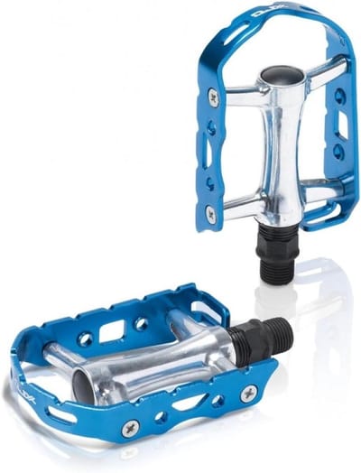 MTB Pedalen - Fiets pedalen - Mountainbiken - Ultralicht aluminium - 9/16 zoll - Zilver blauw