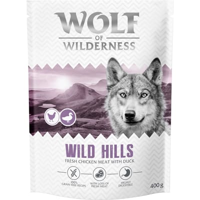 Wolf of Wilderness Adult "Wild Hills" Eend - Graanvrij - 400 g: Nieuw Recept